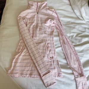 Lululemon light pink half zip